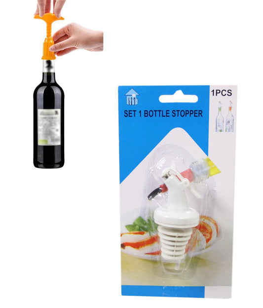 Versatile 9cm White Bottle Stopper Pourer Spout