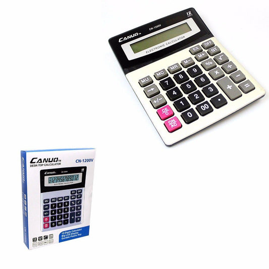 Canuo 12Digit Desktop Electronic Calculator Perfect for Home or Office