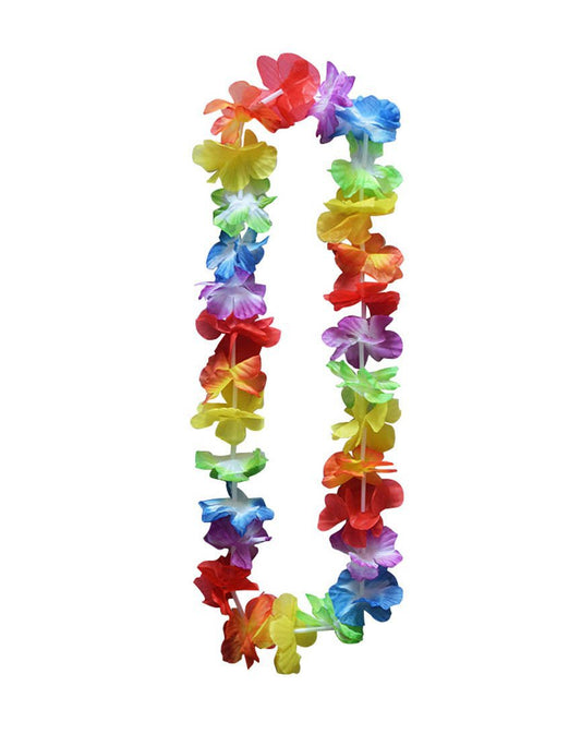 Tropical Rainbow Hawaiian Lei Garland 90 cm Length