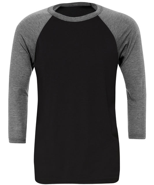 Bella Canvas Unisex Triblend Baseball Tee with Contrast Raglan Sleeves