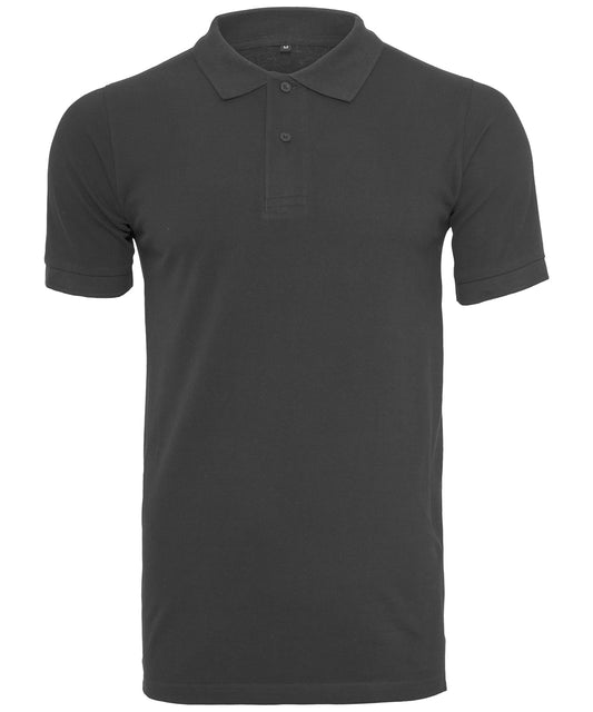 Mens Piqu Polo Shirt with Rib Collar