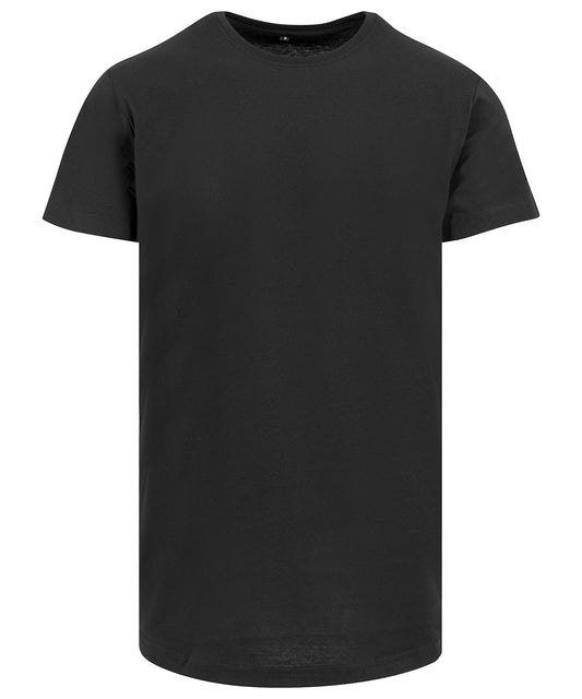 Mens Shaped Long Tee TShirt Rebrandable Longer Length