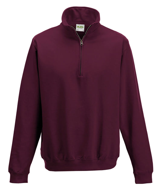 AWDis Just Hoods Sophomore 14 Zip Sweatshirt for Men