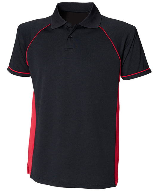 Mens Performance Panel Polo Shirt