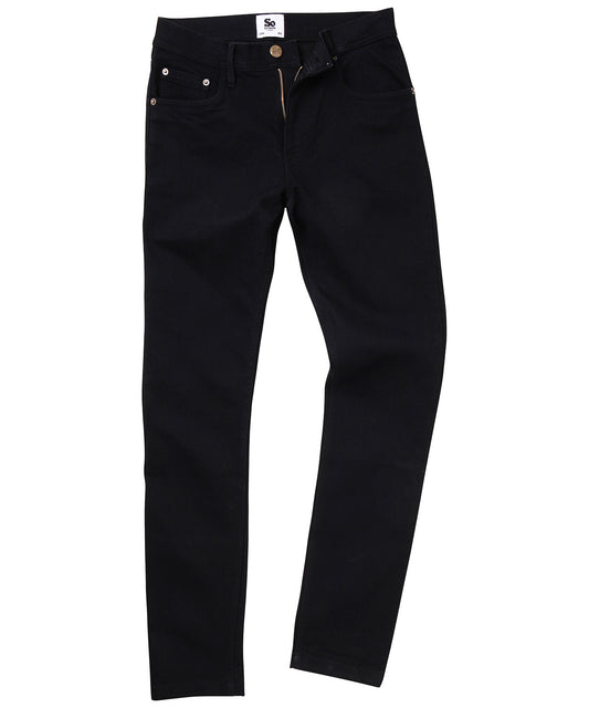 AWDis So Denim Max Slim Fit Stretch Jeans Trousers