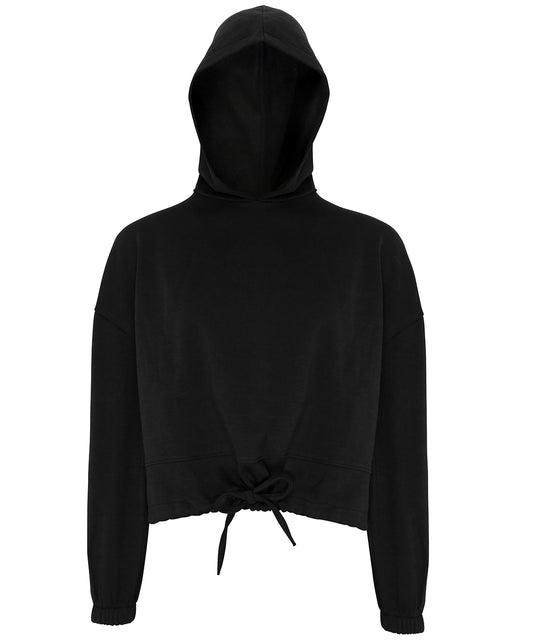 TriDri Cropped Oversize Hoodie for Women Drawcord Waist