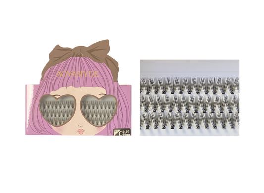 Aoyasiyue Fake False Individual 007 C Curl Cluster Eyelash Pieces 10mm Stylish Eyelash Extensions