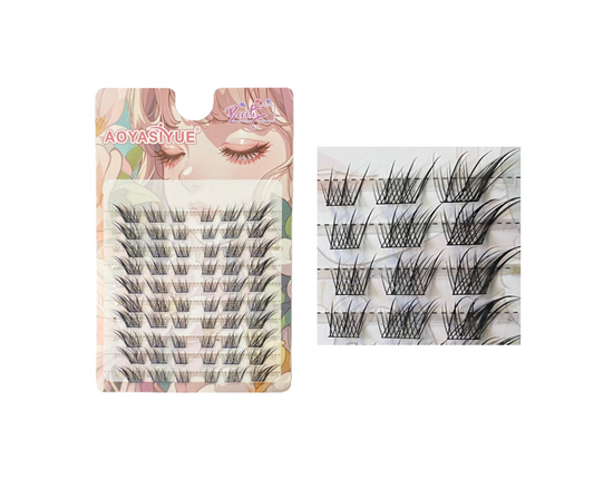 Aoyasiyue Manga Style False Eyelash Clusters Set