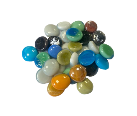 Assorted Coloured Aquarium Pebbles Vibrant Mix for Fish Tanks