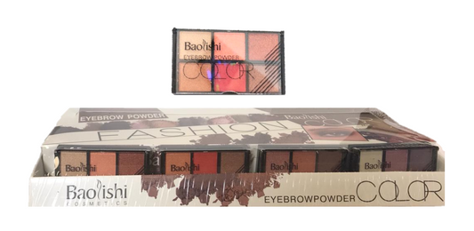 Baolishi Eyebrow Powder Eyeshadow Palette 7x5cm Box of 24