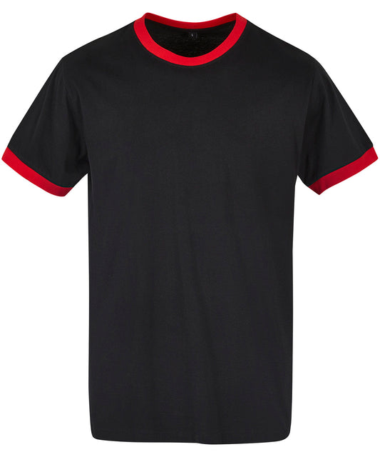 Sporty Mens Ringer Tee TShirts Plus Sizes