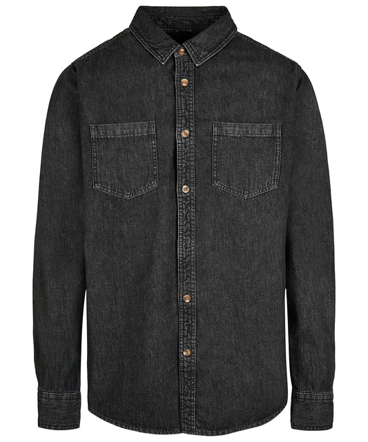 Mens Denim Shirt with HornOptic Buttons