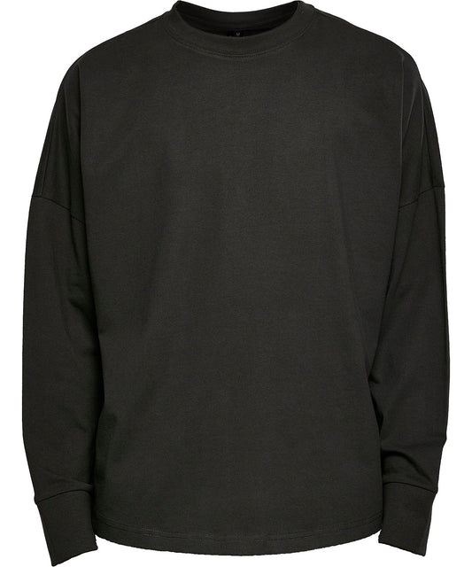 Comfy Oversize Long Sleeve TShirt for Men 100 Cotton Round Neck