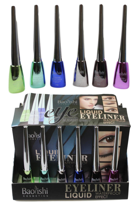 Baolishi Liquid Eyeliner 8ml Pack of 24 Professional Eyeliners