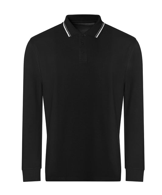 AWDis Just Polos Long Sleeve Tipped Polo Unisex Adult