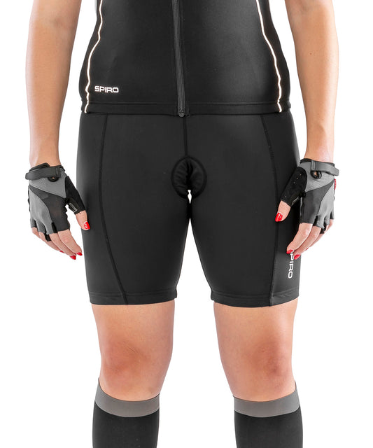 Ultimate Comfort and Performance Black Womens Padded Bikewear Shorts