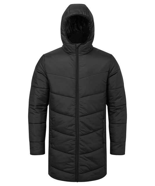 TriDri Mens Longline Padded Jacket with Hood