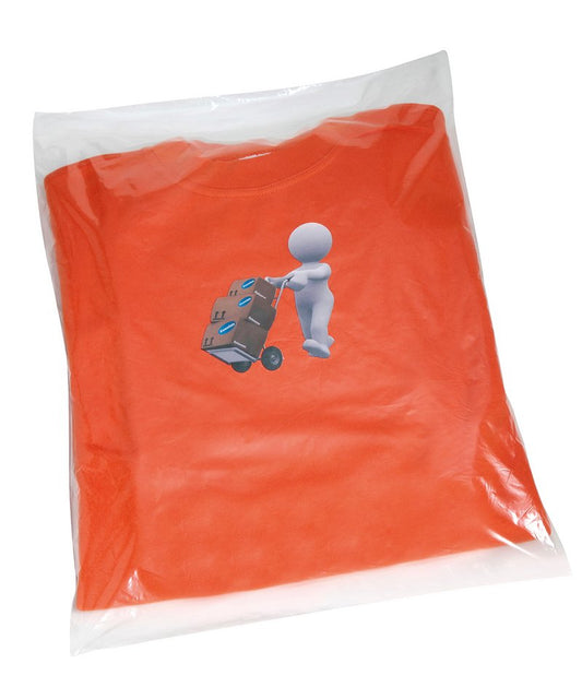 Everyday Essentials Shirt Bags Pack of 1000 Clear Polythene Bags