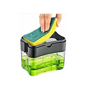 Convenient 2In1 Sink Soap Dispenser and Sponge Holder
