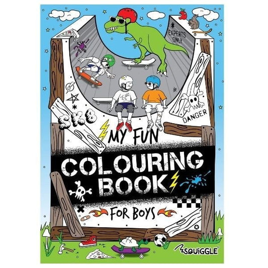 Adventure Awaits A4 Colouring Fun Book for Boys