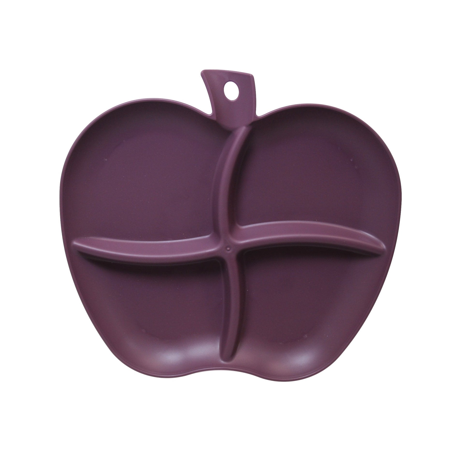 Apple Design Plastic Appetiser Plate Assorted Colours