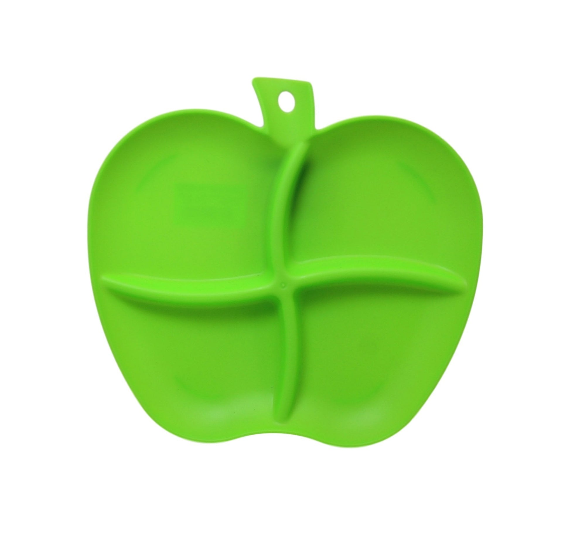 Apple Design Plastic Appetiser Plate Assorted Colours