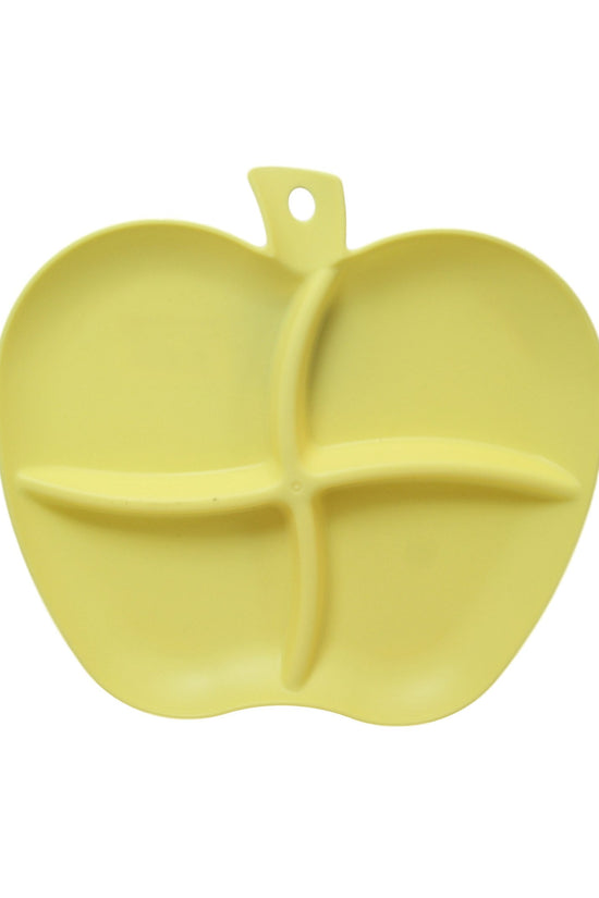 Apple Design Plastic Appetiser Plate Assorted Colours