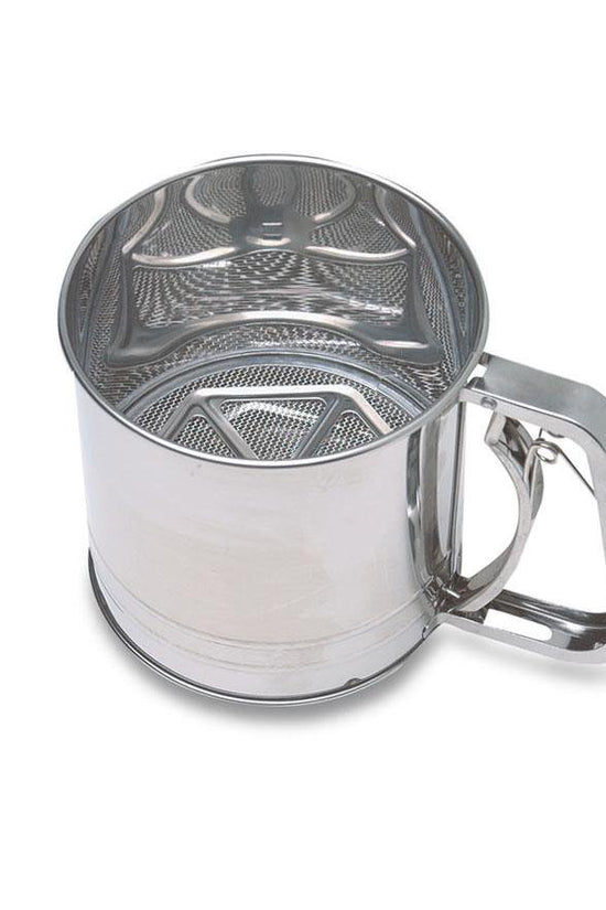 Premium Stainless Steel Flour Sifter with Easy Squeeze Trigger Handle