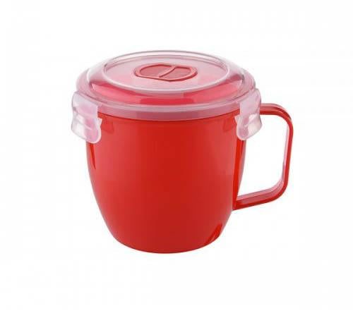 620ml Microwaveable Soup Cup with Protective Lid Assorted Colors