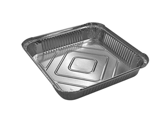 Square Aluminium Foil Trays Pack of 3 24 x 24 x 4 cm