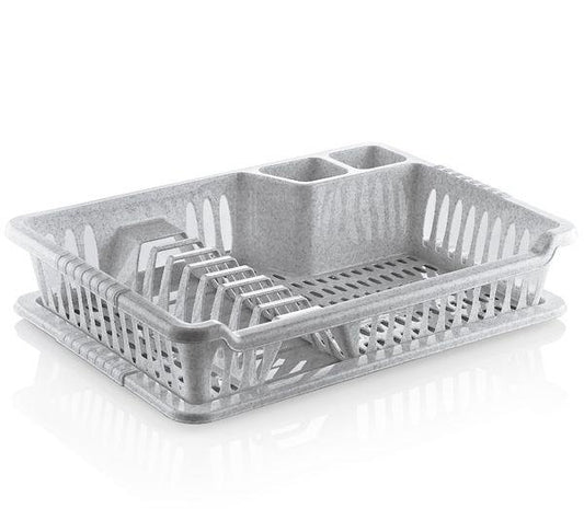 Compact Small Violet Dish Drainer with Tray Hobby Kitchen Essential