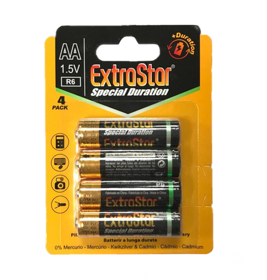 ExtraStar AA 15V Batteries Pack of 4