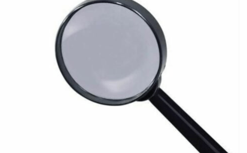 75mm Multi Purpose Handheld Magnifying Glass with Classic Black Frame
