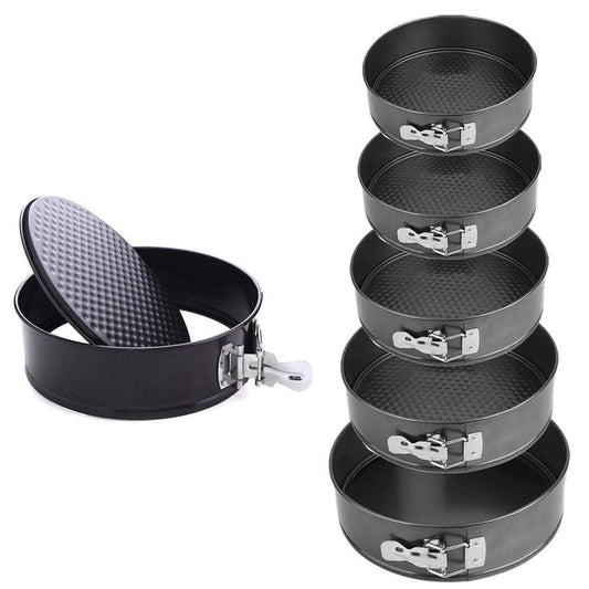 Professional 6 Pc Round Springform Cake Mould Set