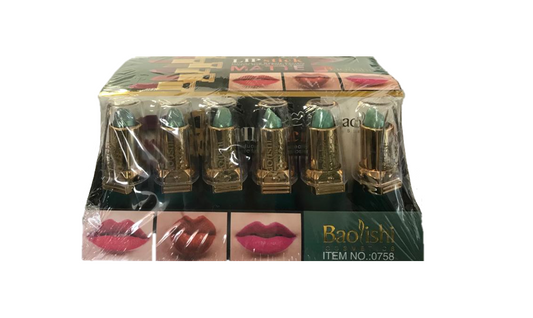 Baolishi Assorted Colours Lipstick Set Box of 24