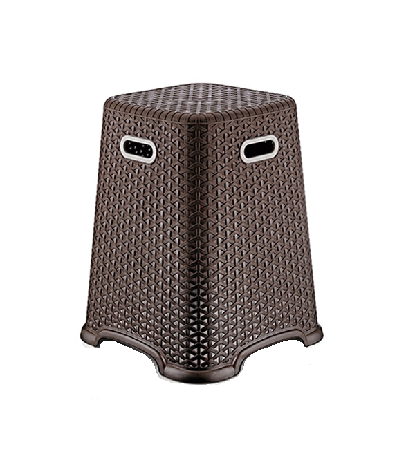 Bella Style No3 Plastic Rattan Stool Vibrant Assorted Colors