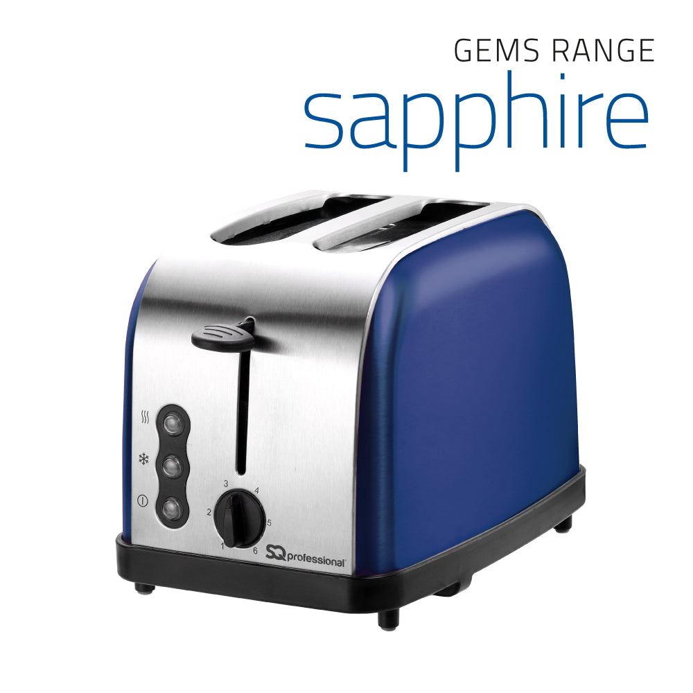 SQ Professional Gems Legacy 2 Slice Toaster Sapphire 900W