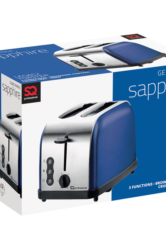 SQ Professional Gems Legacy 2 Slice Toaster Sapphire 900W