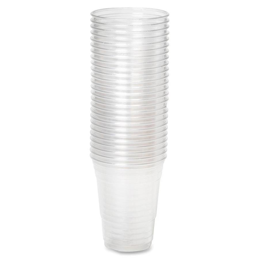 100 Pack Clear Disposable Plastic Cups Premium Quality for Any Occasion