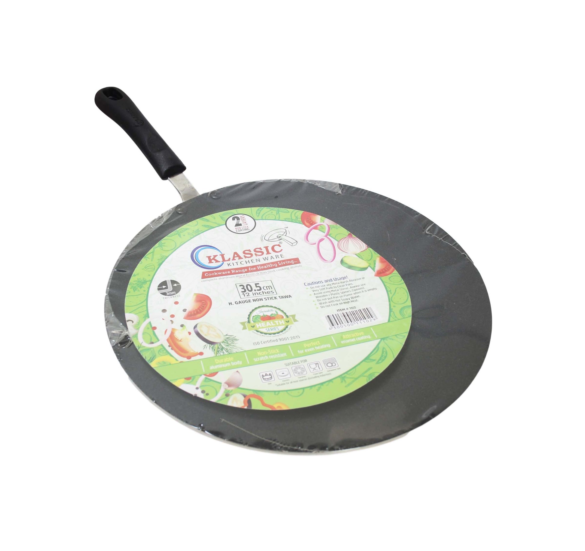 Classic Black Kitchen Tawa 305cm NonStick Cookware