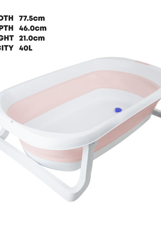 Durane Collapsible Baby Bath Tub 40L Pink Convenient and Spacious