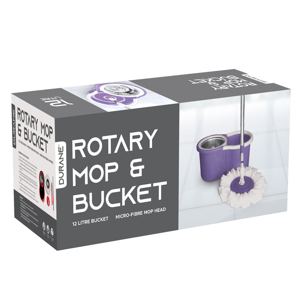 SQ Durane Rotary Mop Bucket Set 12L Purple