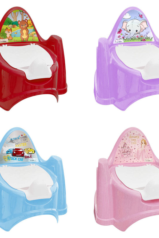 Tuffex Plastic Baby Potty Chair Assorted Colours and Fun Designs