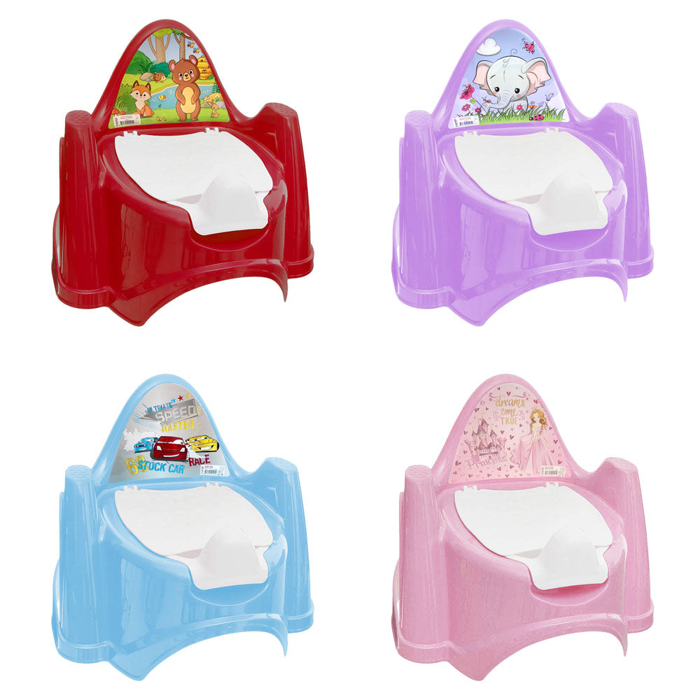 Tuffex Plastic Baby Potty Chair Assorted Colours and Fun Designs