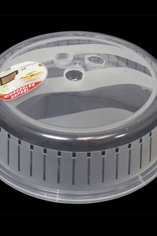 26cm Plastic Microwave Food Plate Cover Reusable Kitchen Accessory