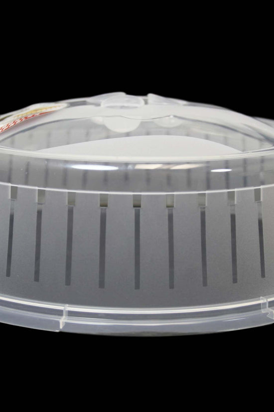 26cm Plastic Microwave Food Plate Cover Reusable Kitchen Accessory