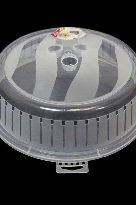 26cm Plastic Microwave Food Plate Cover Reusable Kitchen Accessory