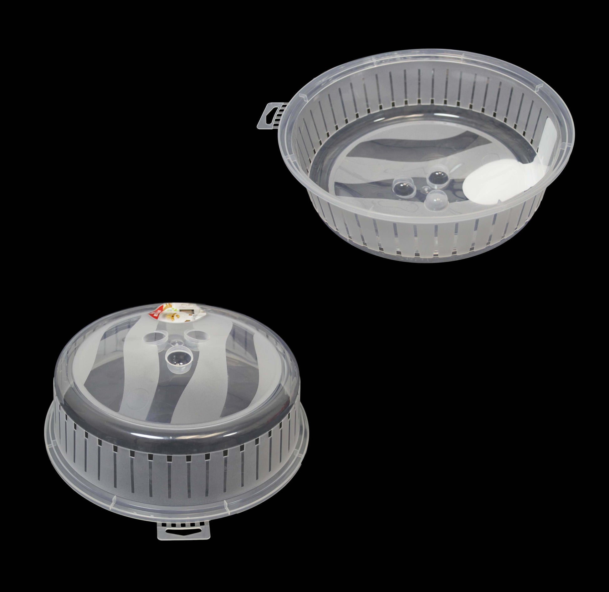 26cm Plastic Microwave Food Plate Cover Reusable Kitchen Accessory