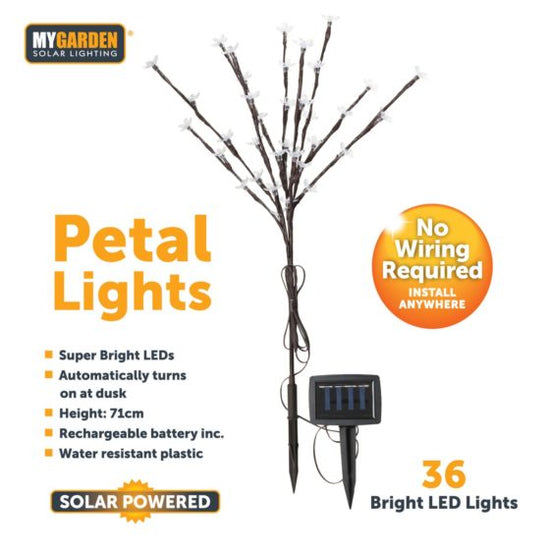 Solar Petal Lights 71cm 36 LED Outdoor Decoration