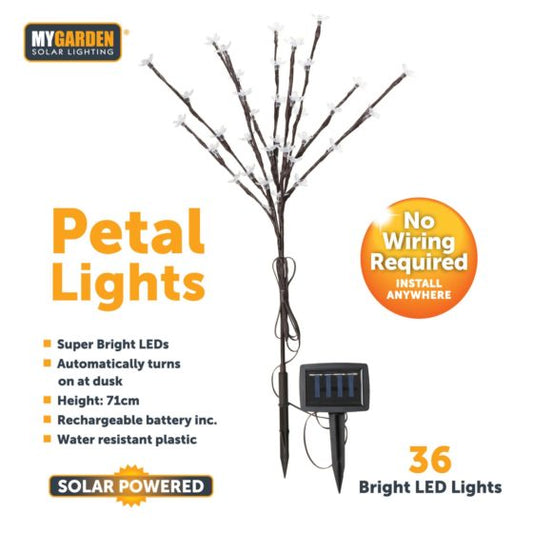 Solar Petal Lights 71cm 36 LED Outdoor Decoration